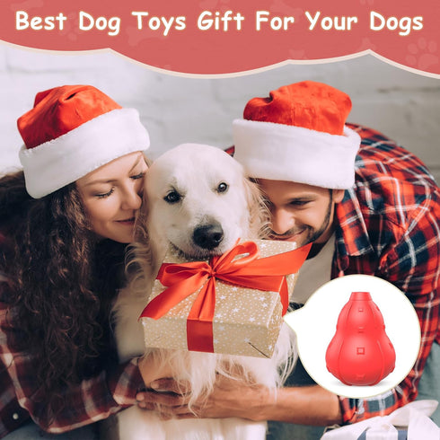 NOUGAT Dog Toy for Aggressive Chewers - Dog Chew Treat Toys Natural Rubber - Interactive Dog Toy for Small Medium Large Milk Flavor...