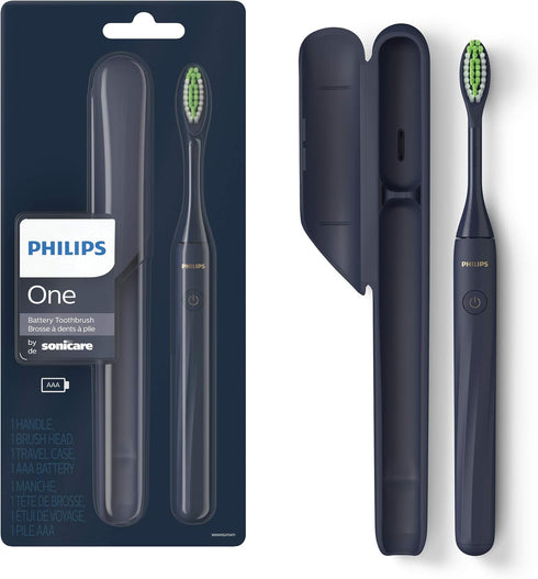 Philips One by Sonicare Battery Toothbrush, Midnight Blue, HY1100/04...