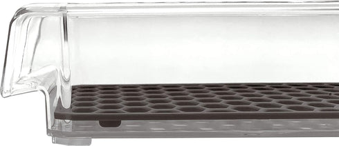 Spectrum Diversified Hexa in-Fridge Small Refrigerator Bin for Storage and Organization of Fruit Vegetables Produce and More, 8.5 x 6 x 2.25, Clea...