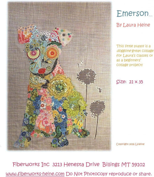 Fiberworks Emerson Puppy Collage pattern...