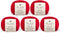 5 Ball (Pack) La Mia Lux Mercerized Cotton, Total 8.8 Oz. 100% Cotton, Each 1.76 Oz (50g) / 150 Yrds (164 m), 2 :Fine-Sport Red - 19...