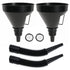 Wide Mouth Oil Funnel with Flexible Extension Nozzle Hose with Handle Mesh Screen Filter for Cars Motorcycles Engine Oil Kerosene Gasoline Gas Fue...