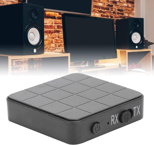 KN321 Wireless Bluetooth 5.0 Audio Transmitter Receiver, 2 in 1, TV Computer Adapter, Audio Transmitter and Receiver one Key Switch, high Compatib...
