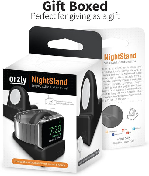 Orzly Elegant Apple Watch Charger Stand Apple Watch for All Series Ultra 49mm 2025 Series 10 46/42mm 9/8/7 45/ 41mm SE2/SE/6/5/4 44/40mm 3/2/1 42/...