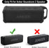 TXEsign Silicone Case Compatible with Anker Soundcore 2 Portable Bluetooth Speaker, Protective Travel Case Cover with Handle and Carabiner for Ank...