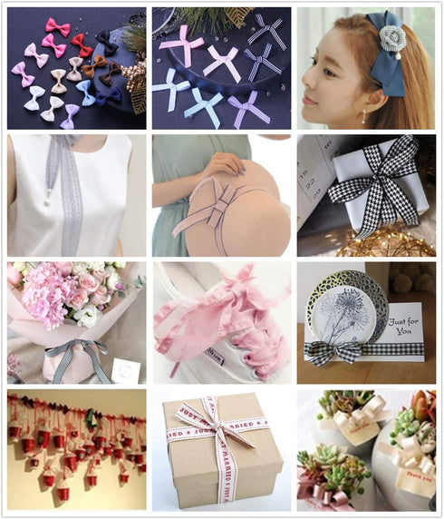 Ribbon for Crafts -Wholesale Bulk 50 Yard 1Inch Just for You Grosgrain Fabric RibbonFor Gift Package Wrapping Floral Design Hair Bow Clip Accessor...