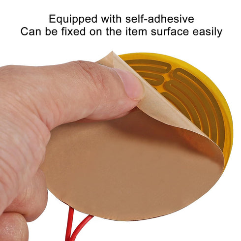 15pcs 70mmx70mm Film Heater Plate Adhesive Pad, PI Heating Elements Film 12V 13W Strip Heater Adhesive Polyimide Heater Plate (12V 13W 70mmx70mm)...