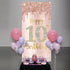 Happy 10th Birthday Door Banner Backdrop Decorations, Pink Rose Gold 10 Year Old Birthday Party Door Cover Sign Supplies, Large Ten Birthday Poste...