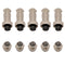 Aviation Connector Plug, 5 Pcs GX12 4 Pin Thread Female Socket Panel Metal Aviation Wire Connector 5A&5 Pcs GX12 4 Pin Male Socket Panel Metal Avi...
