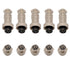 Aviation Connector Plug, 5 Pcs GX12 4 Pin Thread Female Socket Panel Metal Aviation Wire Connector 5A&5 Pcs GX12 4 Pin Male Socket Panel Metal Avi...