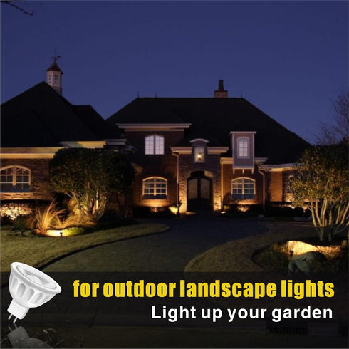 MR16 LED Bulb 6Pack,12V 5W(50W Halogen Replacement),2700K Warm White,GU5.3 Bi-Pin Base, Non-Dimmable MR16 LED Spot Light Bulbs for Indoor Outdoor ...