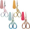 4 Pieces Embroidery Scissors Sewing Stork Scissors and 4 Pieces Leather Scissor Sheath Little Stainless Steel Sharp Scissors for Sewing Crafting T...