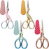 4 Pieces Embroidery Scissors Sewing Stork Scissors and 4 Pieces Leather Scissor Sheath Little Stainless Steel Sharp Scissors for Sewing Crafting T...