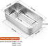 P&P CHEF 9 inch Loaf Pan, Stainless Steel Bread Baking Pan, Metal Bakeware For Bread Cake Toast Meatloaf Lasagna, Healthy & Non Toxic, Brushed Sur...