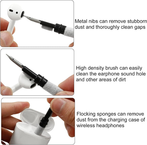 Keyboard Cleaning Brush, 5 in 1 Multi-Purpose Brush Kit Fit for Computer Keyboard, Laptop, Phone, Car Interior Detailing Cleaning Tools, 2 Pcs......