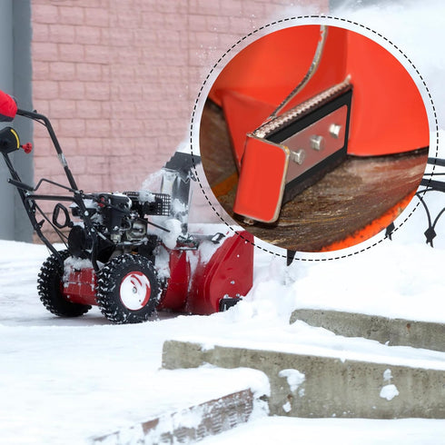 NNG 1/4” Snow Blower Impeller Modification Kit, 3 Pack Rubber Blade Snow Blower Universal for Modifies 2-Stage Machine...