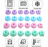 To encounter 24Pack Silicone Molds, Nonstick 3 inches Donut Mold, Silicone Baking Cups, Donut Pan, Muffin, Jello, Bagel Pan, Oven- Microwave- Dish...