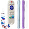 FFTROC Silicone Teething Toys for Babies 3-6 6-12 months, 3 Pack Remote Control Shape and Teether Tube Teething Toys, Chew Toys for Boys Girls, Ea...