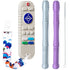 FFTROC Silicone Teething Toys for Babies 3-6 6-12 months, 3 Pack Remote Control Shape and Teether Tube Teething Toys, Chew Toys for Boys Girls, Ea...