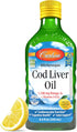 Carlson - Cod Liver Oil, 1100 mg Omega-3s, Liquid Fish Oil Supplement, Wild-Caught Norwegian Arctic, Sustainably Sourced Nordic Liquid, Lemon, 250...