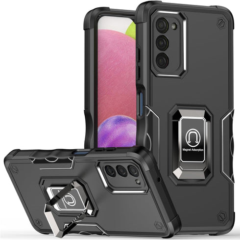 Case for Samsung Galaxy A03S Case Kickstand Holder Built-in Magnetic Car Mount Shockproof Camera Protective Case for Samsung Galaxy A03S Phone Cas...