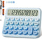 Mechanical Calculator 12 Digit Extra Large 5-Inch LCD Display, DECKLIT Battery Desk Calculator, Big Buttons Easy to Press Office Calculators Deskt...