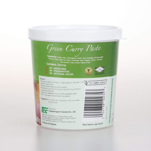 Mae Ploy Green Curry Paste, Authentic Thai Green Curry Paste for Thai Curries & Other Dishes, Aromatic Blend of Herbs, Spices & Shrimp Paste, (14o...