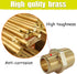 2pcs Reducing Hex Nipple, Brass 1/2" NPT Male x 3/8" NPT Male Pipe Fitting Reducer Nipple Adapter 1000psi Reducer Straight Connector (2pcs, 1/2"-3...