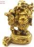 Fengshui Statue Buddha Brass Statues Laughing Buddha Carrying Bag God of Wealth Figurines Buddha Statues Home Decor Housewarming Congratulatory Gi...