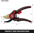 Flora Guard Garden Shears 8.2" Bypass Pruning Shears, Professional Ultra Sharp Sk5 Steel Garden Clippers, Rubber Handle Heavy Duty Plant Cutting S...