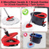 Mop Replacement Heads 2 Pcs & 1 Scrub Brush Combo for Ocedar Easywring 1-Tank System,Microfiber Spin Mop Replacement Head,Machine Washable for Bat...