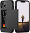 Nvollnoe for iPhone 13 Case with Card Holder Heavy Duty Protective Dual Layer Shockproof Hidden Card Slot Slim Wallet Case for iPhone 13 for Women...