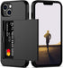 Nvollnoe for iPhone 13 Case with Card Holder Heavy Duty Protective Dual Layer Shockproof Hidden Card Slot Slim Wallet Case for iPhone 13 for Women...