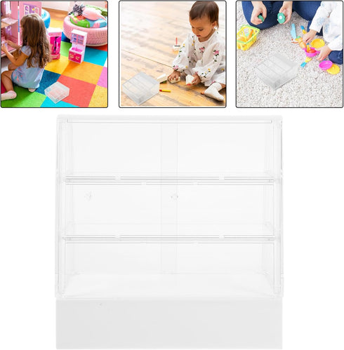 Toyvian Dollhouse Cake Cabinet Display Shelves Ornament Display Cabinet Kitchen Cabinets Decor Display Shelf Furniture Models Mini Cake Cabinet Sm...