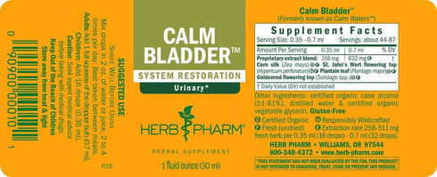 Herb Pharm Calm Bladder Liquid Formula for Urinary System Support - 1 Ounce...