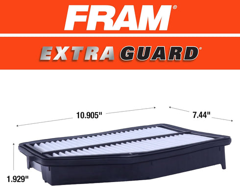 FRAM Extra Guard CA11945 Replacement Engine Air Filter for Select 2015-2016 Honda CR-V (2.4L), Provides Up to 12 Months or 12,000 Miles Filter Pro...