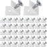 120 Pcs Drawer Wedges with Screws, Drawer Bottom Support Brackets, Fixing Mending Wedges, Plastic Angle Code Bracket Fasteners, Drawer Reinforceme...
