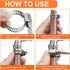 40PCS Hose Clamps, Camtek Stainless Steel Adjustable 6-29mm Range Worm Gear Hose Clamp Duct Clamp Pipe Clamp Fuel Line Clamp for Plumbing, Automot...