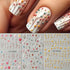Flower Nail Art Stickers Summer Daisy Flower Nail Decals for Nail Art Decorations 4PCS Small Floral Five-petaled Design 5D Acrylic Engraved Nail S...