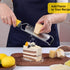 Classic Zester and Grater - Professional Kitchen Lemon Zester for Lime, Cheese, Garlic, Ginger, Chocolate, Vegetables, Fruits, Dishwasher Safe (Wi...