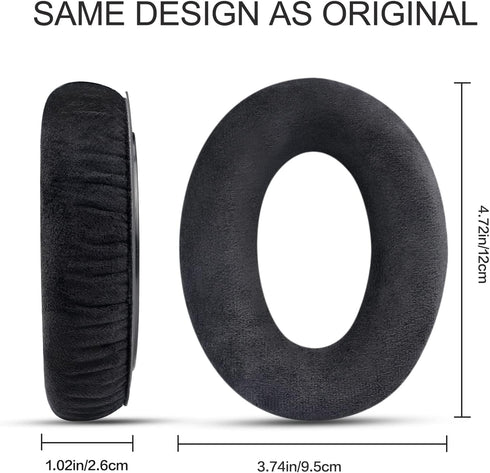 Gvoears HD600 Earpads for Sennheiser HD650/HD600/HD660S/HD545/HD525/HD535 Headphones, Ear Cushion Replacement Also fit for Massdrop X HD6XX/HD58X ...