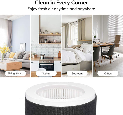 MEGAWISE EPI810 True HEPA Replacement Filter, Only Compatible With MEGAWISE Old Version (NOT Compatible with the 2022 updated Version), KOIOS and ...