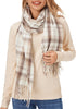 Fuinloth Women's Large Plaid Scarf Fashion Long Shawl Wrap for Winter Warm Lightweight...