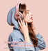 9S Over Ear Bluetooth Headphones, 60 Hours Playtime, Hi-Fi Stereo, Deep Bass, Microphone, Foldable, Rose Gold...