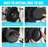 6.5" Foam Speaker Enhancer System Sponge Kit for Universal Drivers,Self Adhesive Car Door Speaker Foam Rings Enhancer Soundproof Cotton Pad with H...