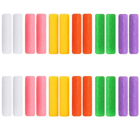 24 Pcs Colorful Orthodontic Aligner Chewies for Aligner Chompers Aligner Trays Seaters, 6 Color...