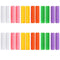 24 Pcs Colorful Orthodontic Aligner Chewies for Aligner Chompers Aligner Trays Seaters, 6 Color...