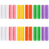24 Pcs Colorful Orthodontic Aligner Chewies for Aligner Chompers Aligner Trays Seaters, 6 Color...