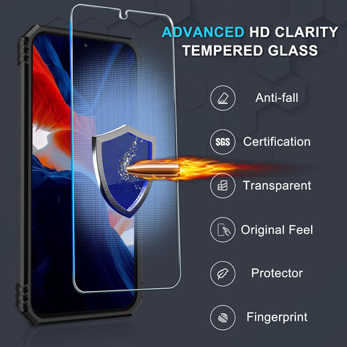 Janmitta for Samsung Galaxy A55 5G Case Built in Slide Camera Lens Cover+Screen Protector+Finger Ring Holder Kickstand,Heavy Duty Shockproof Full ...