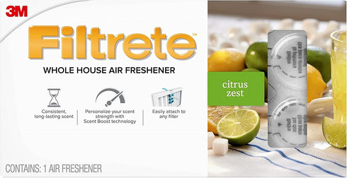 Filtrete Whole House Air Freshener for AC Furnace Air Filter, Citrus Zest...